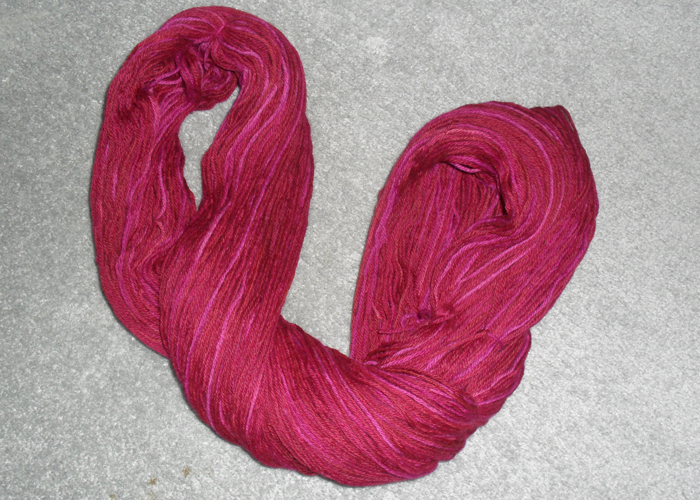 semi-solid after reskeining