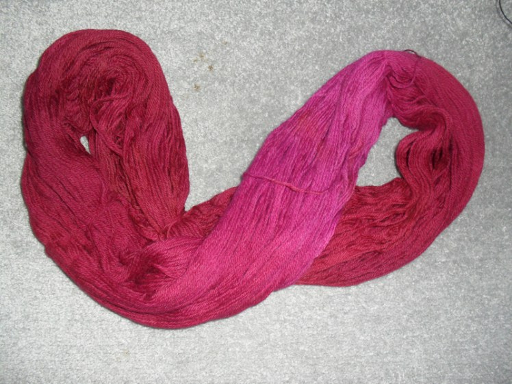 semi-solid before reskeining