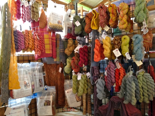 A corner in Clover Hill booth at MD Sheep and Wool