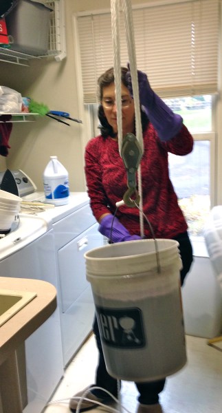 Working with the pulley