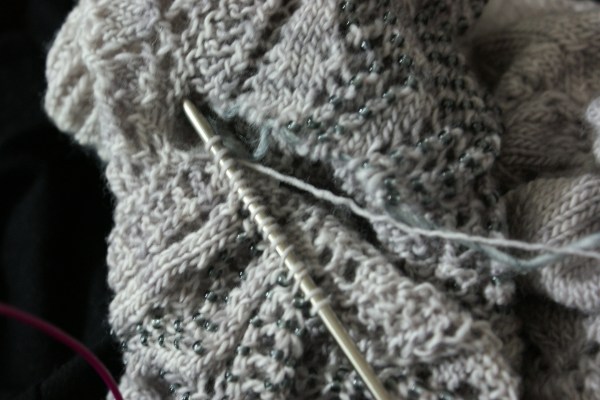 Nothing left but the grafting! Which took three tries and still looks kinda bad. No picture because I got a little carried away with my concentration, and found afterwards that M had eaten a crayon.